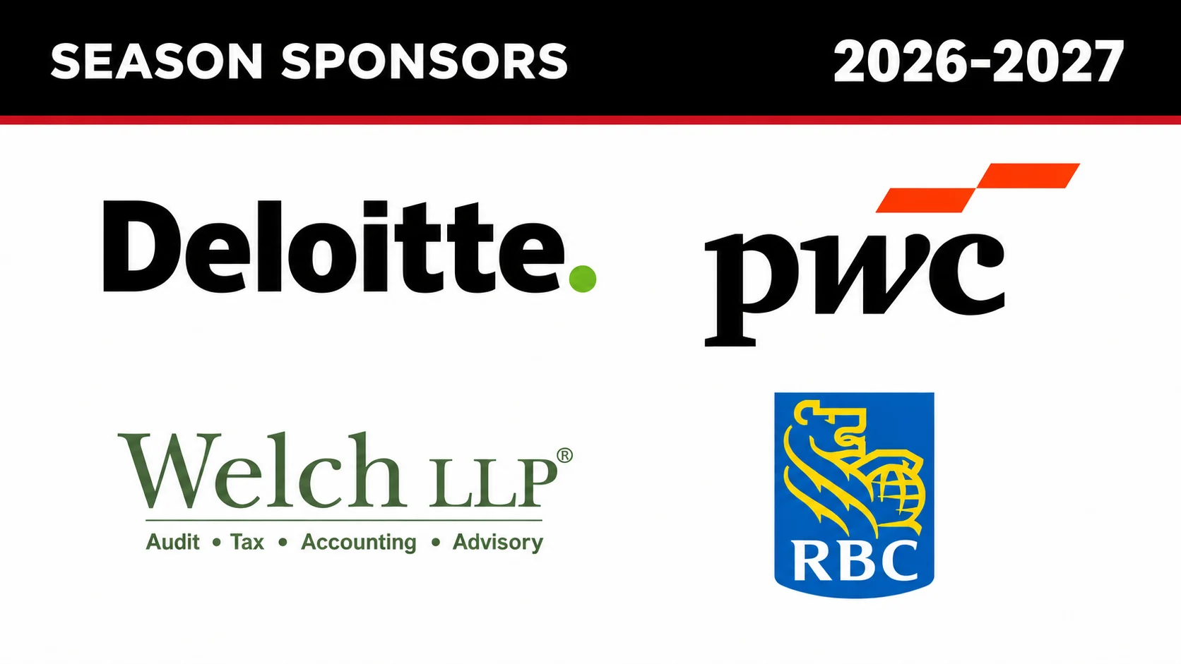 Canadian Club of Ottawa 2026–2027 season sponsors